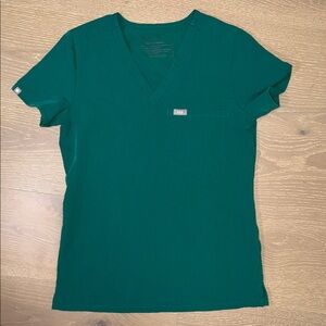 FIGS Green V-Neck Women's Top Size XXS